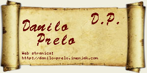 Danilo Prelo vizit kartica